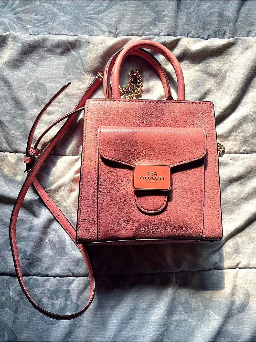 Coach Leather Mini Pepper Crossbody